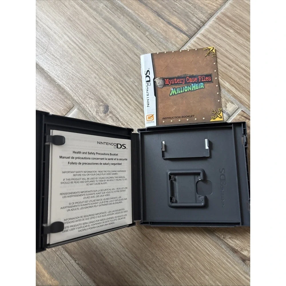 Mystery Case Files MillionHeir Nintendo DS Case‎ Only